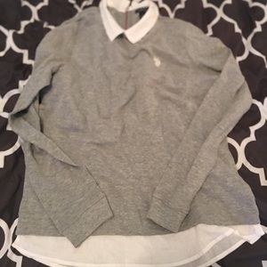 Brand New⭐️⭐️⭐️  Grey long sleeve with collar